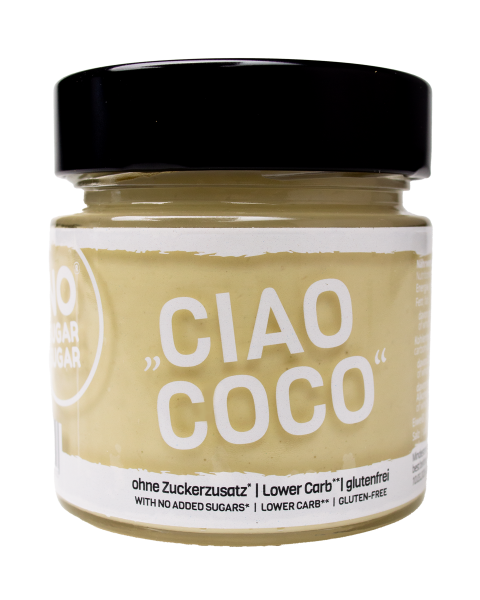 „Ciao Coco“ – Zuckerfreier Kokos-Cremeaufstrich (200g) - No Sugar Sugar