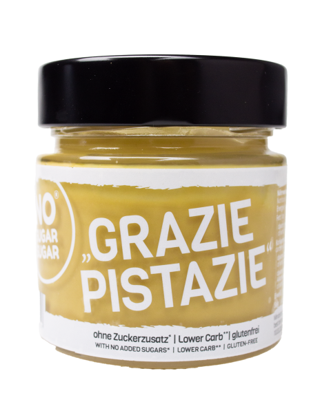 „Grazie Pistazie“ – Zuckerfreier Pistazien-Cremeaufstrich (200g) - No Sugar Sugar