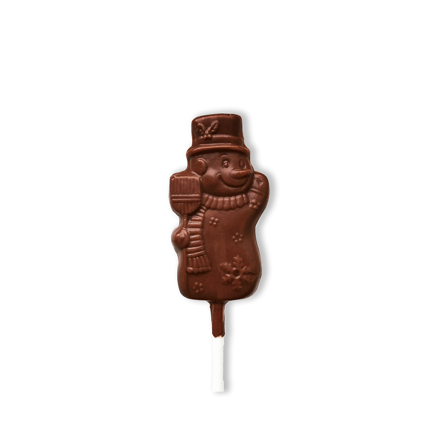Schokoladen Schneemann Lolli 10g - NO SUGAR SUGAR