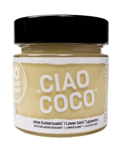 „Ciao Coco“ – Zuckerfreier Kokos-Cremeaufstrich (200g) - No Sugar Sugar