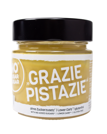 „Grazie Pistazie“ – Zuckerfreier Pistazien-Cremeaufstrich (200g) - No Sugar Sugar